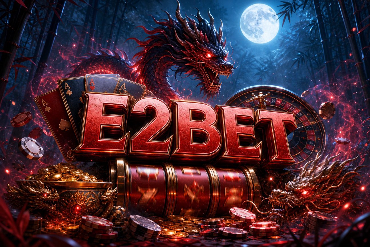 Ảnh bìa trò chơi Sweet Bonanza tại E2BET với tông màu kẹo ngọt và biểu tượng trái cây