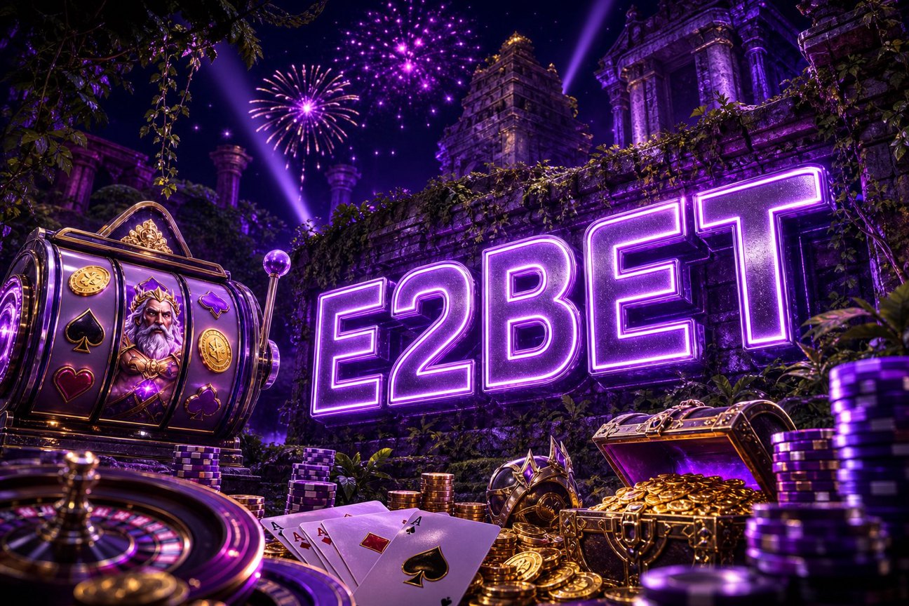 Ảnh bìa trang tải E2BET với các gói cài đặt và ưu đãi đăng ký